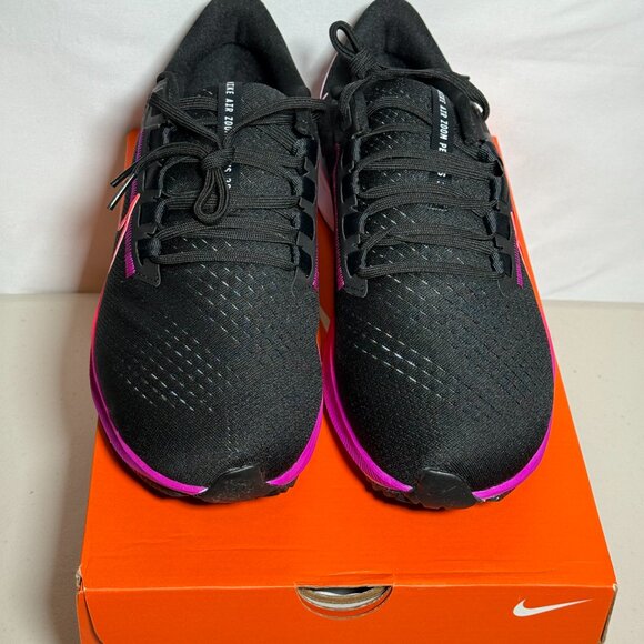 Nike Air Zoom Pegasus 38 |Black / Flash Crimson Men's Size 11 | Women's 12.5 - Picture 3 of 6